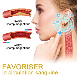 Boucles d'oreilles de thérapie magnétique masser points d'acupuncture