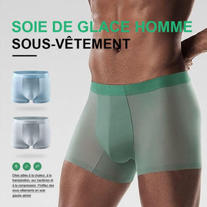 Sous-vêtements en soie glacée pour hommes