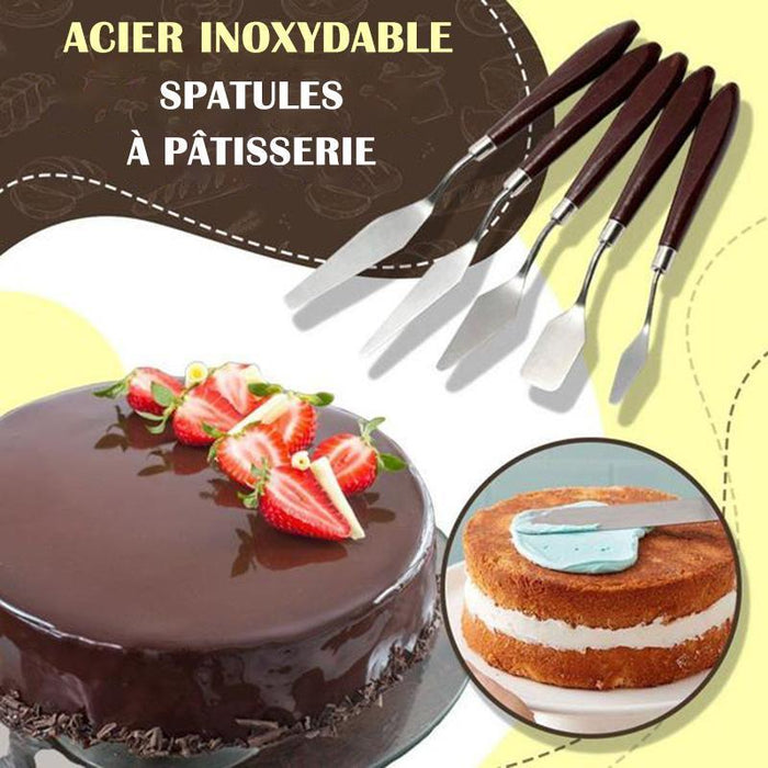 Spatules de Pâtisserie En Acier Inoxydable 5pcs