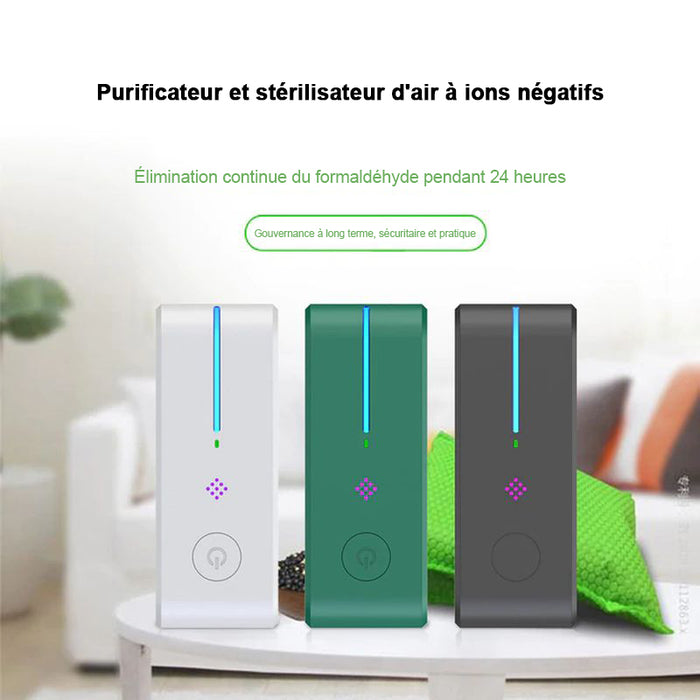 Purificateur d'air à ions négatifs portable