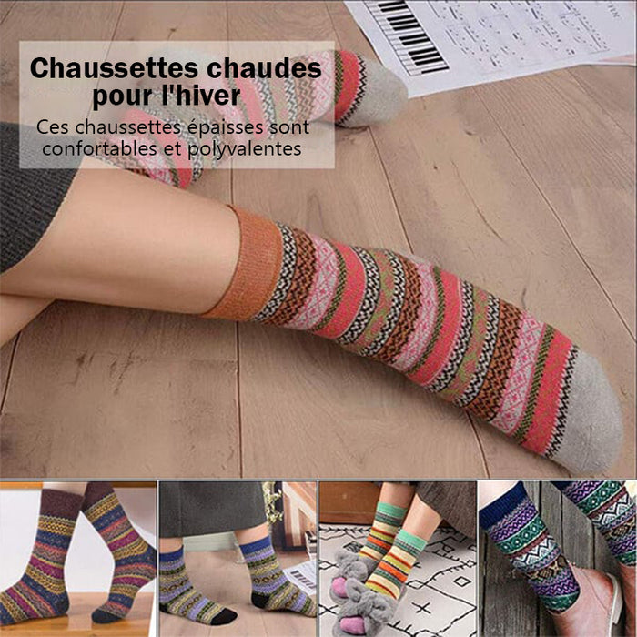 Chaussettes d'hiver pour femmes épaisses