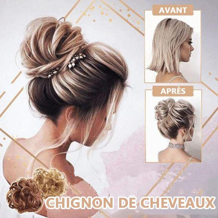 Effet pelucheux Chignon de cheveux à la mode