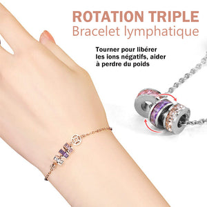 Bracelet de rotation triple