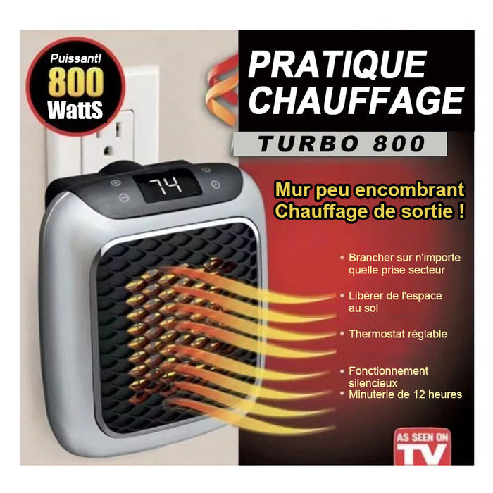 Chauffage portable mural de 800 watts