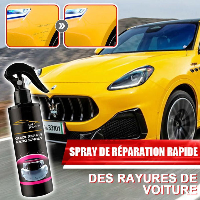 Spray pour une réparation rapide des rayures de voiture