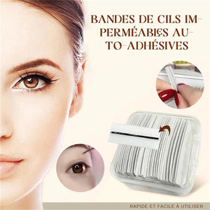 Bandes de cils imperméables auto-adhésives