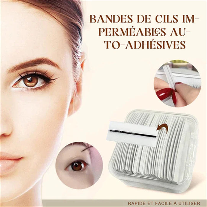 Bandes de cils imperméables auto-adhésives