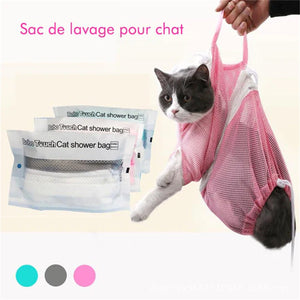Sac de Bain de Toilettage Multifonctionnel pour Chat