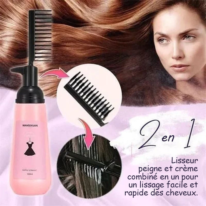 Crème pour lisser les cheveux en 3 secondes