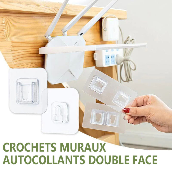 Crochets muraux adhésifs double face