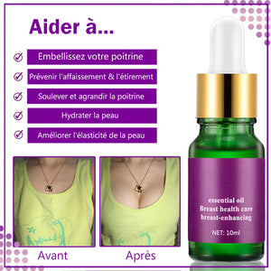 Huile essentielle naturelle raffermissante pour le buste