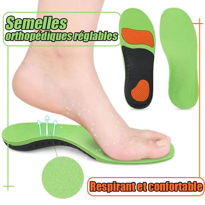 Semelles orthopédiques réglables super confortables