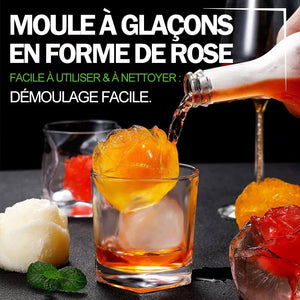 Moule à glaçons en forme de rose