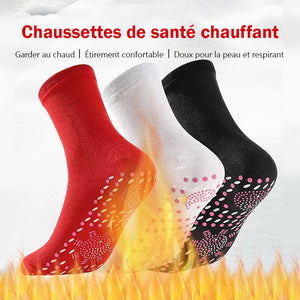 Chaussettes auto-chauffantes apaisantes de massage