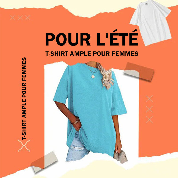 T-shirt ample pour femmes d'été