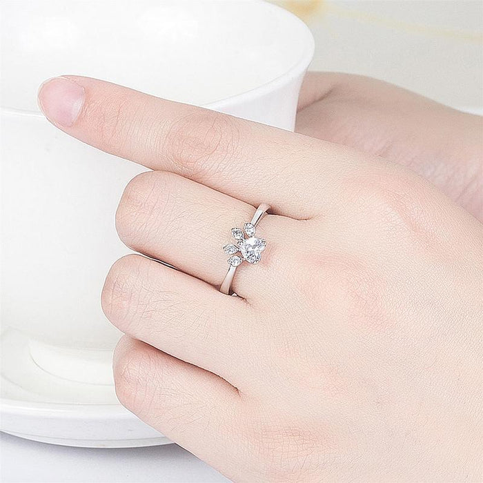 Bague de Empreinte Chat Mignon