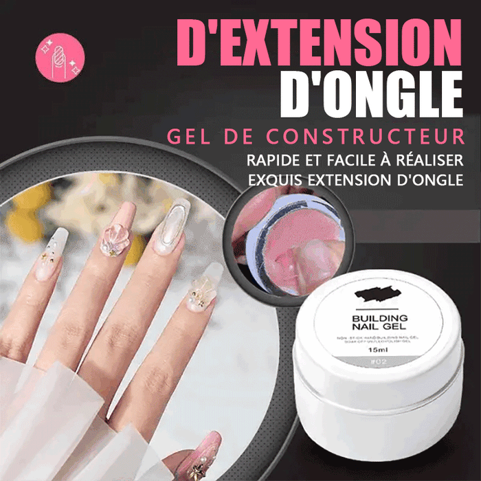 Gel de construction d'extension d'ongles
