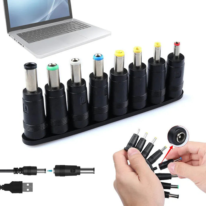 8 en 1 Adaptateur d'alimentation DC universel