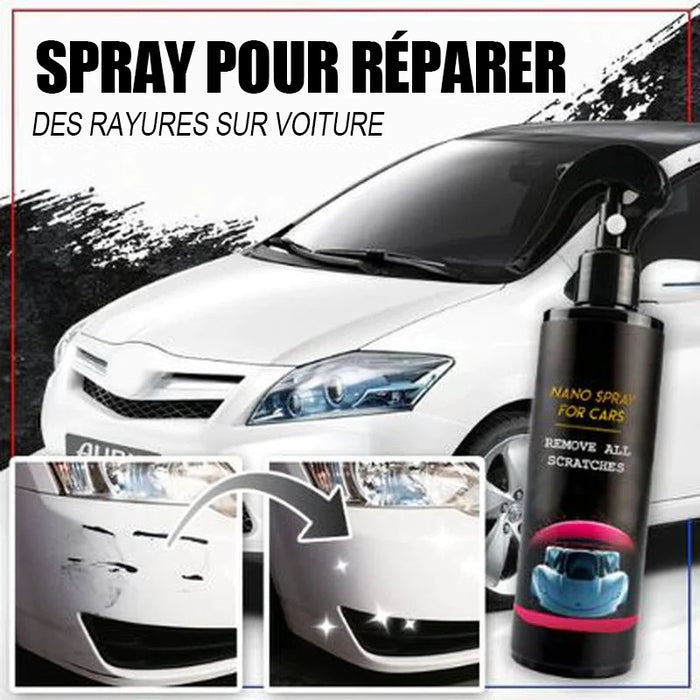 Spray pour réparer des rayures sur voiture