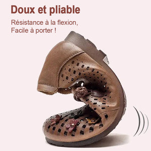 Sandales à fleurs vintage découpées