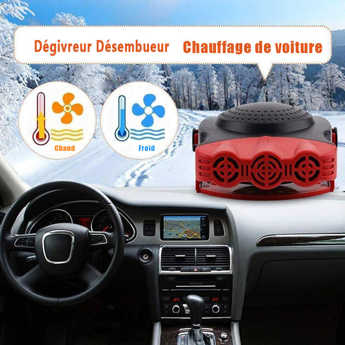 Désembueur de chauffage de voiture portable dégivreur