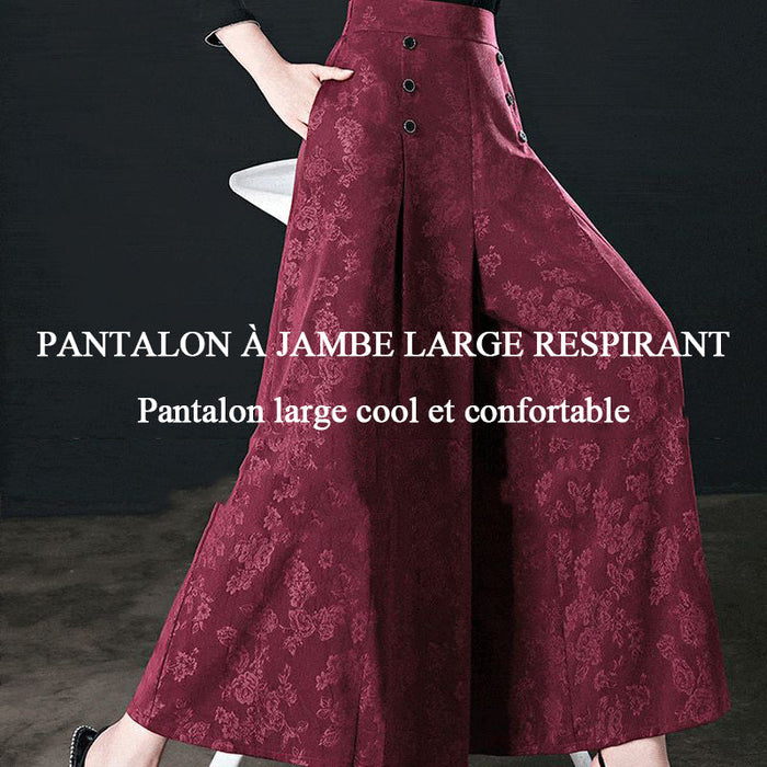 Pantalon à jambe large respirant