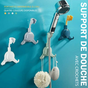 Support de douche avec crochets