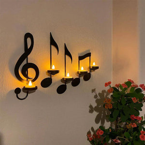 Chandelier décoratif en forme de note de musique