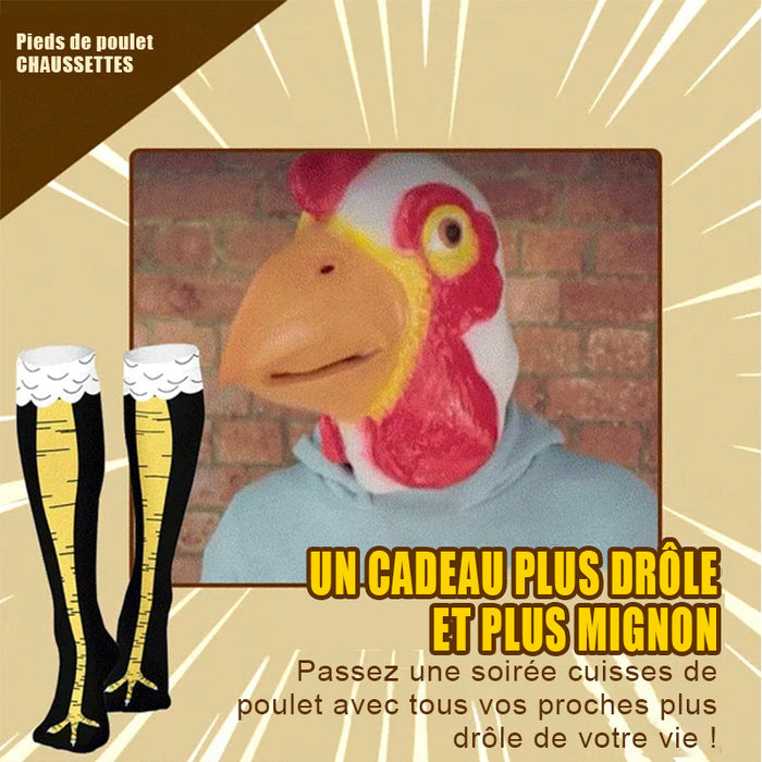 Chaussettes de pieds de poulet