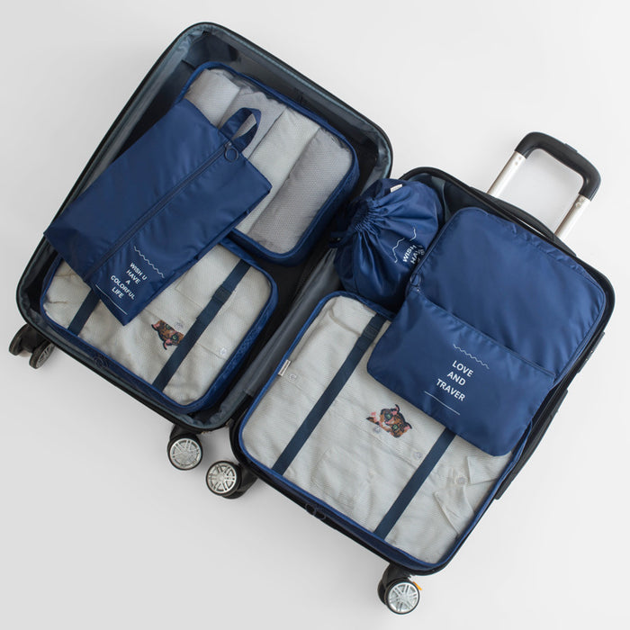 Ensemble d'organisateur d'emballage de bagages (7 pièces)