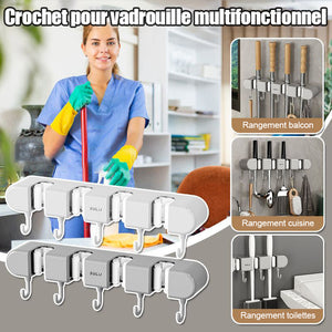 Crochet pour vadrouille multifonctionnel