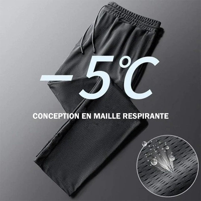 Pantalon en soie de glace pour hommes