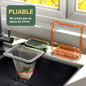 Étagère pour l’évier pliable