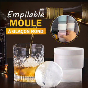 Moule à glaçons rond empilable