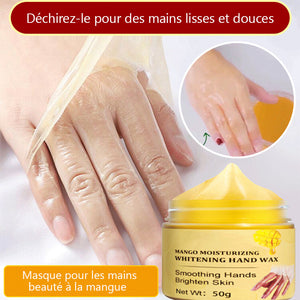 Masque pour les mains de beauté à la mangue