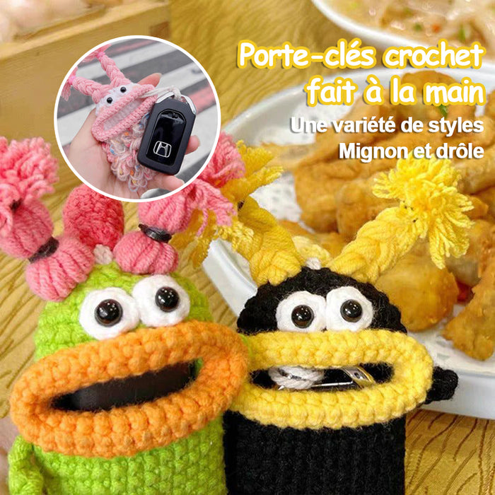 PORTE-CLÉS EN CROCHET FAIT À LA MAIN