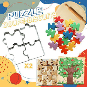 Puzzle biscuit coupé - achetez-en un et obtenez-en deux