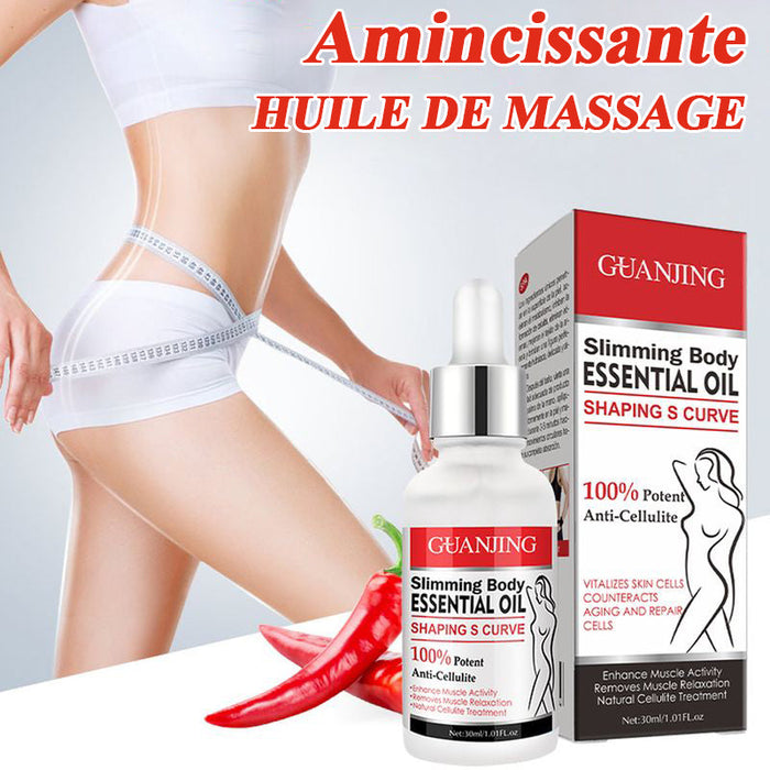 Huile de massage amincissante