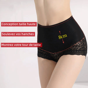 Culotte à taille haute avec dentelle