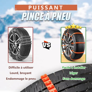 Chaînes anti-dérapantes pour pneus neige