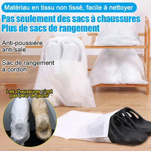 Sac de rangement sac à chaussures non tissé avec cordon