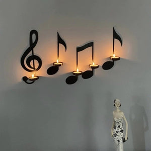 Chandelier décoratif en forme de note de musique