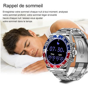 Montre intelligente décontractée multifonctionnelle Bluetooth Talk pour hommes