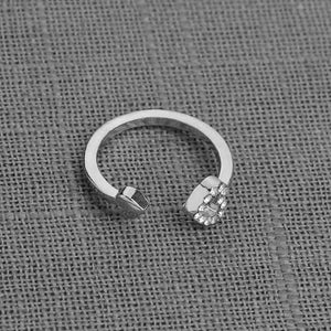 Bague Découpe Double Coeur