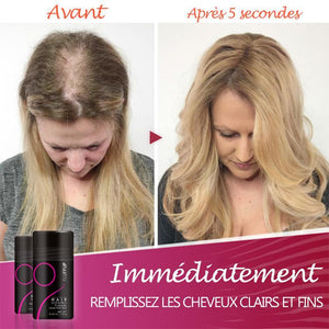 Poudre de fibre des cheveux