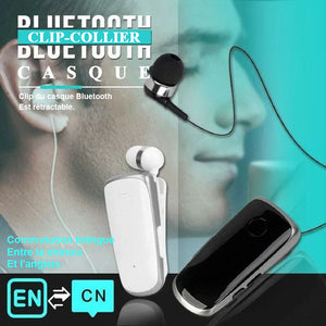 Oreillette Bluetooth à clip pour collier