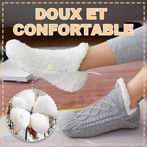 Chaussettes thermiques intérieures antidérapantes