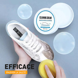 Crème nettoyante pour chaussures blanches