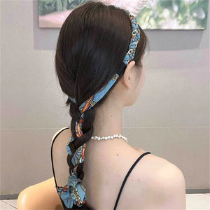 Bandes de cheveux en tissu satiné