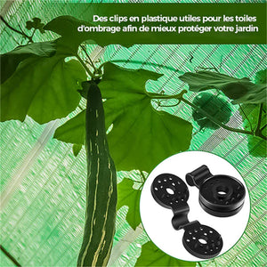 Clips de fixation pour filet d'ombrage